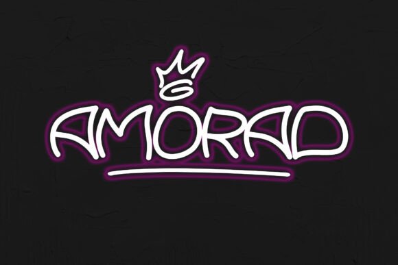 Amorad: A Bold Graffiti Typeface for Editorial Design