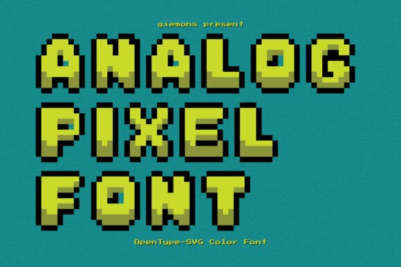 Analog Pixel: The Retro Display Font for Crafters