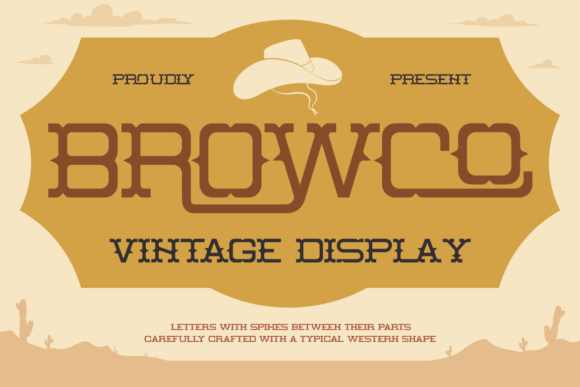 Browco: The Ultimate Wild West Display Font for Crafters