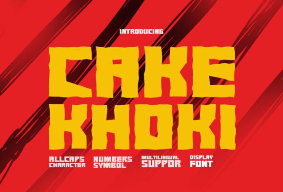Cake Khoki: A Playful Display Font for Brands