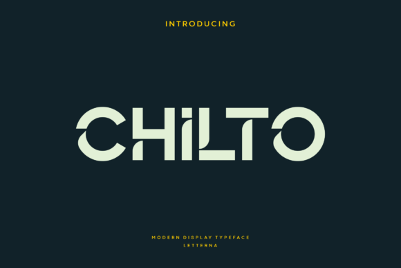 Chilto: A Modern Typeface for Editorial Design
