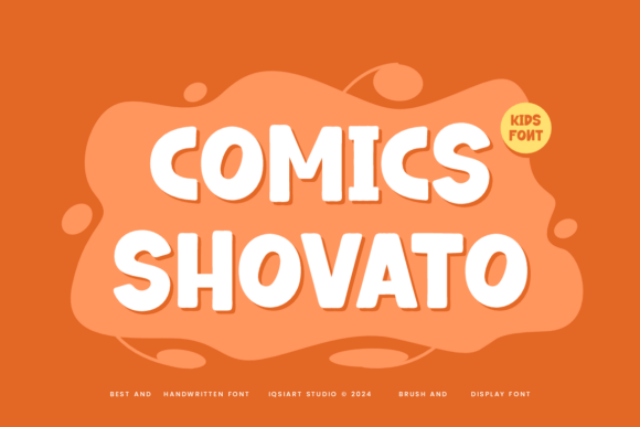 Comics Shovato Typeface for Crafters