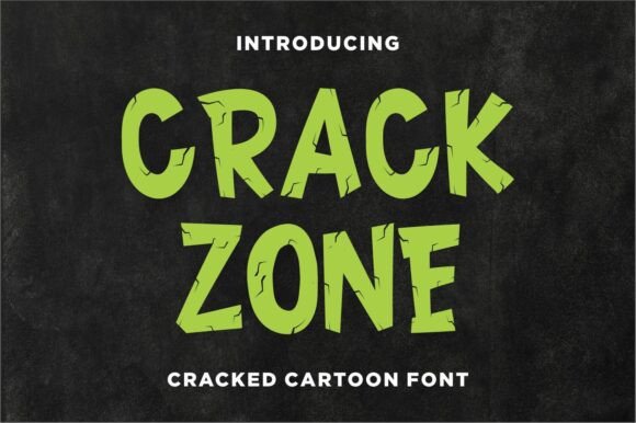 Crack Zone Font: Bold Display Type for Branding