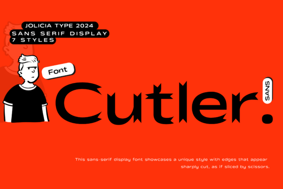 Cutler: A Modern Display Typeface for Editorial Design