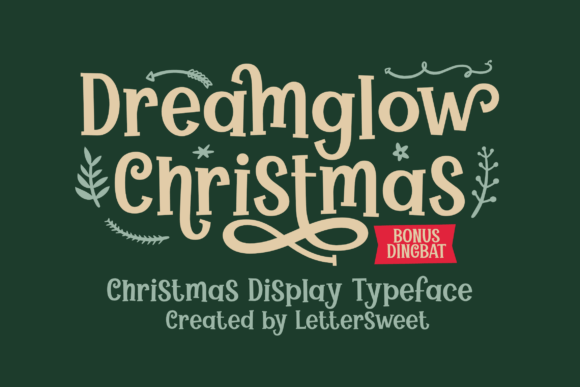 Dreamglow Christmas Typeface for Festive Branding