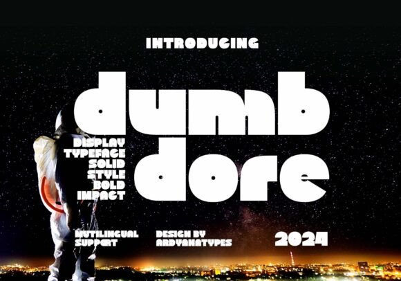 Dumbdore Typeface: A Modern Bubble Display Font