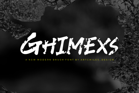 Ghimexs: A Bold Brush Typeface for Editorial Design