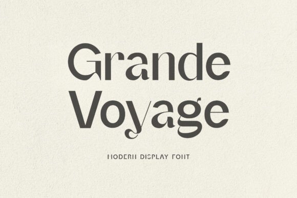 Grande Foyage Typeface for Elegant Branding
