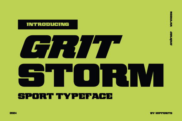 Gritstorm: A Bold Display Font for Strong Branding