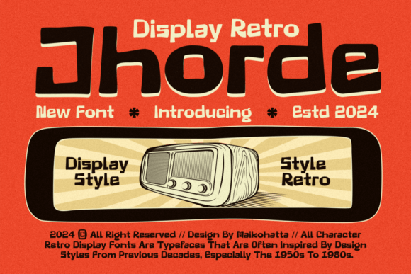 Jhorde: A Retro Display Font for Makers