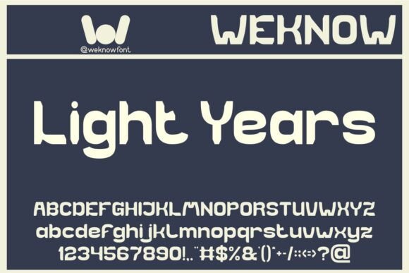 Light Years: The Display Font for Modern Campaigns