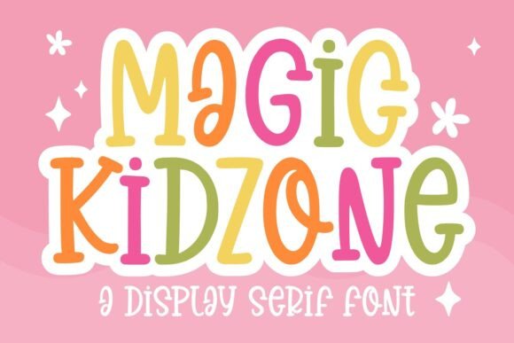 Magic Kidzone Typeface for Playful Editorial Design