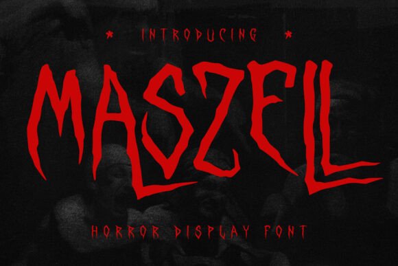 Maszell: A Spooky Display Font for Horror Designs