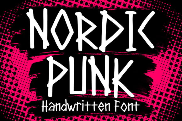 Nordic Punk: A Bold Display Typeface for 90s Edge