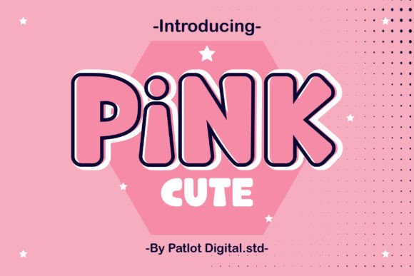 Pink Cute Typeface for Playful Branding