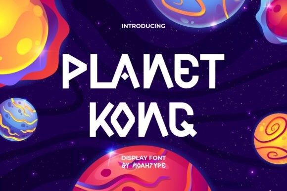 Planet Kong: A Playful Display Font for Bold Branding