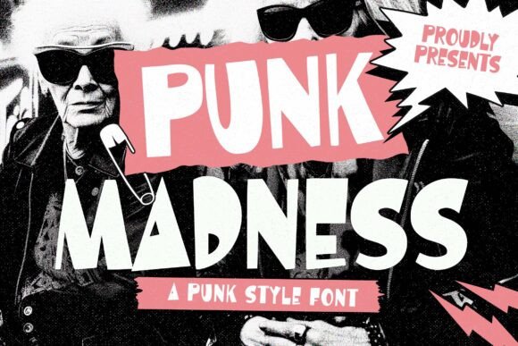 Punk Madness Display Font for Bold Craft Branding