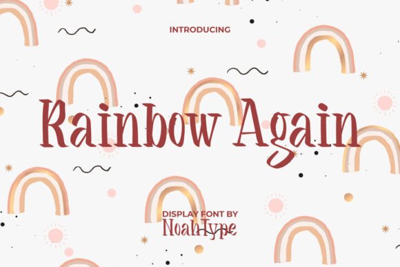 Rainbow Again: A Cute Display Font for Stunning Branding