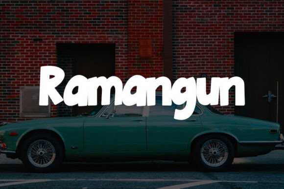 Ramangun: A Premium Display Font for Editorial Design