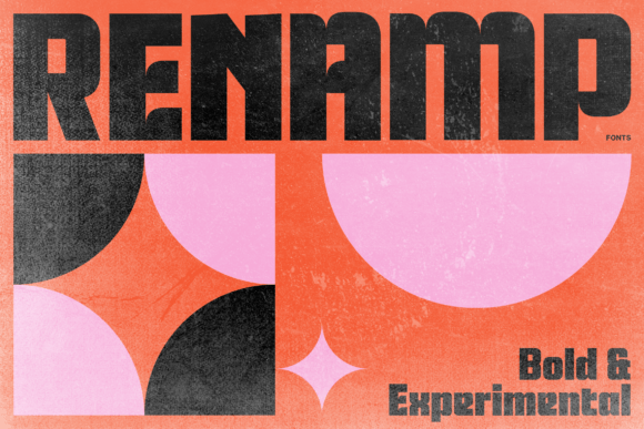 Renamp: A Bold Display Font for Makers