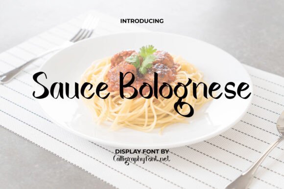 Sauce Bolognese Font Review for Marketers