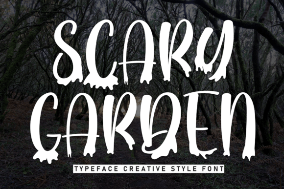 Scary Garden Typeface for Whimsical Editorial Design