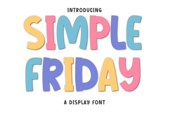 Simple Friday: A Bold Display Font for Editorial Impact