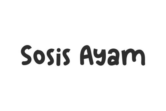 Sosis Ayam Font: A Playful Display Type for Creative Brands