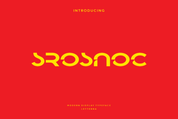 Srosnoc Font for Modern Business Branding