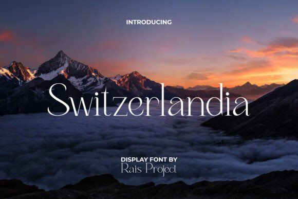 Switzerlandia Font for Premium Brand Identity