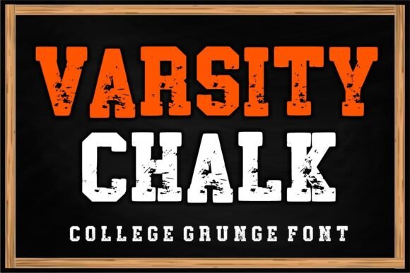 Varsity Chalk: A Vintage Display Font for Editorial Design