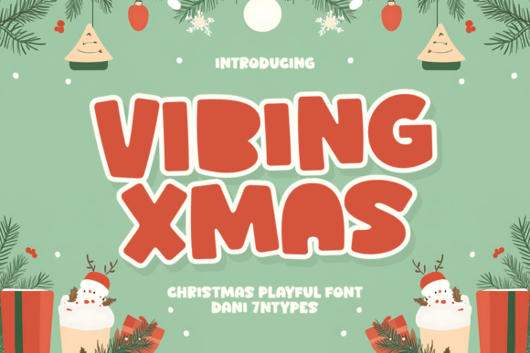 Vibing Xmas: A Festive Display Font for Holiday Branding