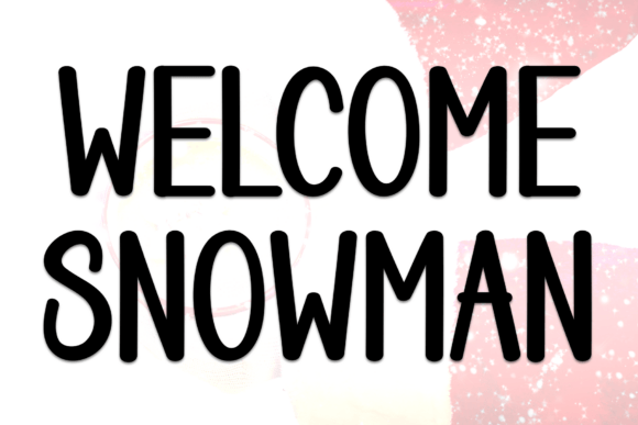 Welcome Snowman: A Bold Display Font for Winter Web Design